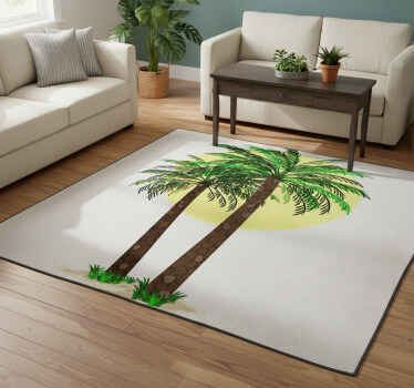 Vinil podovi cvijeće i biljke palme tropika - TenStickers