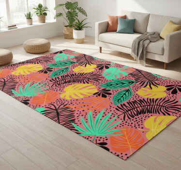 Vinil podovi cvijeće i biljke živahni listovi - TenStickers