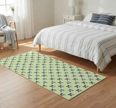 Bedroom vinyl rug puppy cartoon french bulldog - TenStickers