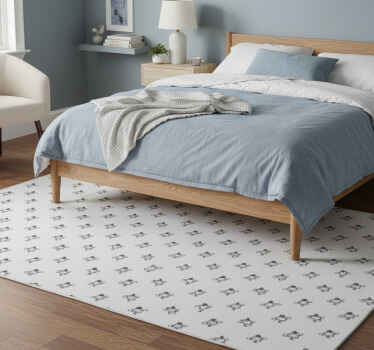 Bedroom vinyl rug cute dog on skateboard - TenStickers