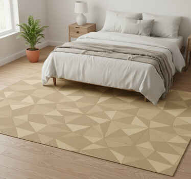 Modern 3d bedroom vinyl rug - TenStickers