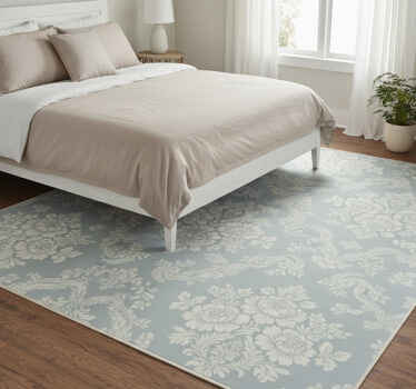 Vintage style bedroom vinyl rug - TenStickers
