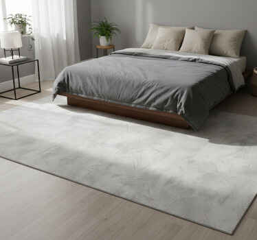 Industrial grey bedroom vinyl rug - TenStickers
