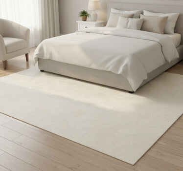 Pale floral design bedroom vinyl rug - TenStickers