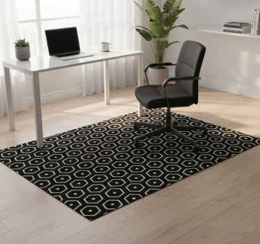 Geometric vinyl rug minimalist geometric pattern - TenStickers