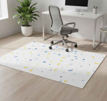 Geometric vinyl rug in watercolor confetti - TenStickers
