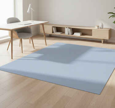 Grey simple color geometric vinyl rug - TenStickers