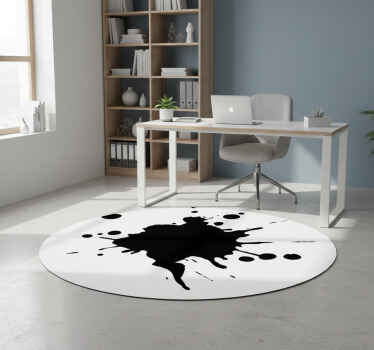Geometric vinyl rug splash effect design - TenStickers