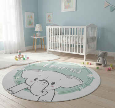 Vinil podovi djeca s imenima slonova - TenStickers