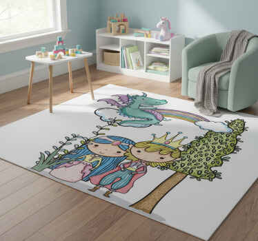 Kids vinyl rug magic world - TenStickers