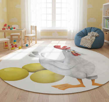 Tapete vinílico infantis fen com ovos dourados - TenStickers