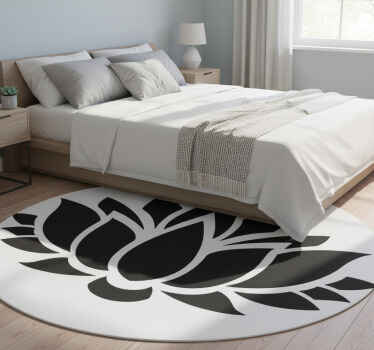 Vinyl tapijt slaapkamer lotus eenvoudig - TenStickers