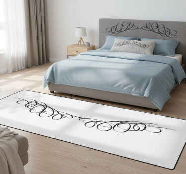 Tapis vinyle chambre décoratif symétrique pour tête de lit - TenStickers