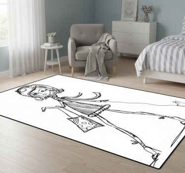 Vinyl tapijt slaapkamer decoratief voor meisjes - TenStickers