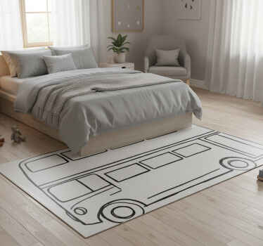 Vinyl tapijt slaapkamer decoratief londen bus - TenStickers