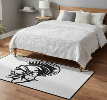Vinyl tapijt slaapkamer decoratief centurion profiel - TenStickers
