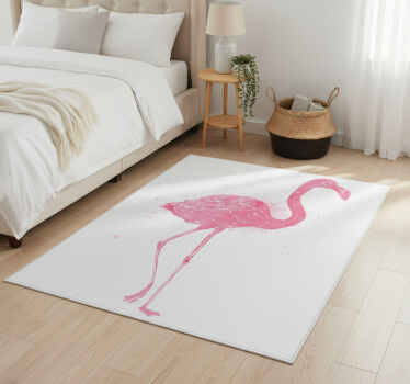 Vinyl tapijt slaapkamer aquarel flamenco - TenStickers