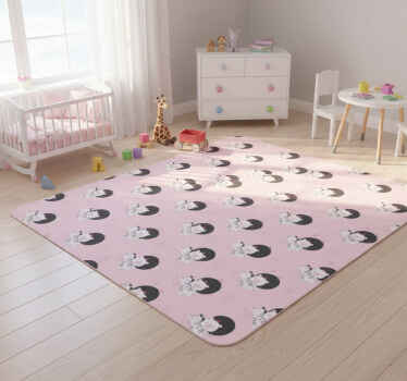 Vinil podovi djeca s namještajem zebra i medvjed - TenStickers