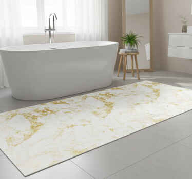 Vinil podovi za kupatilo u bež mramornoj oniks teksturi - TenStickers