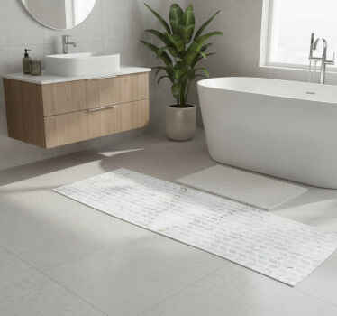 Vinil podovi za kupatilo s malim zlatnim mramornim pločicama - TenStickers