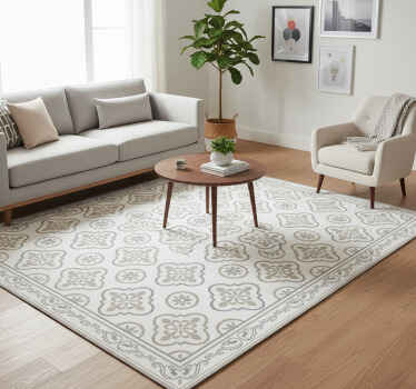Alfombras vinílicas diseño gris simple y elegante - TenVinilo