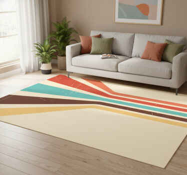 Alfombras vinílicas diseño artístico colorido - TenVinilo