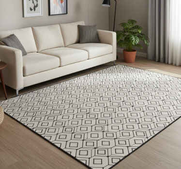 Dywan winylowy wzór geometryczny nowoczesne diamenty - TenStickers