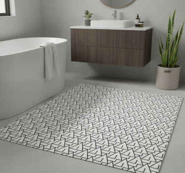Vinyl teppich bad dreiecke - TenStickers