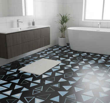 Vinyl teppich bad dreieckige fliesenaufkleber - TenStickers