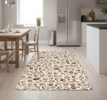 Kitchen vinyl rug coffee design door vinyl - TenStickers
