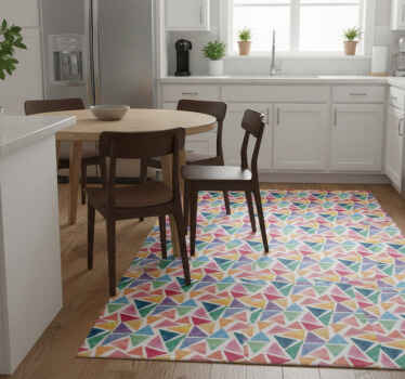 Kitchen vinyl rug geometric cabinet vinyl - TenStickers