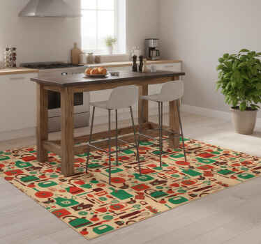 Kitchen vinyl rug for kitchen furniture covers - TenStickers