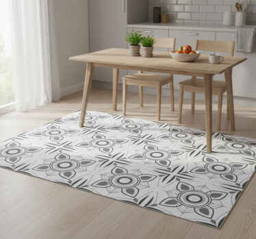 Kitchen vinyl rug portuguese tile sticker simple - TenStickers