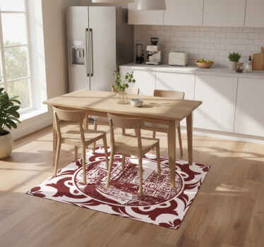 Kitchen vinyl rug canal houses and boat design - TenStickers