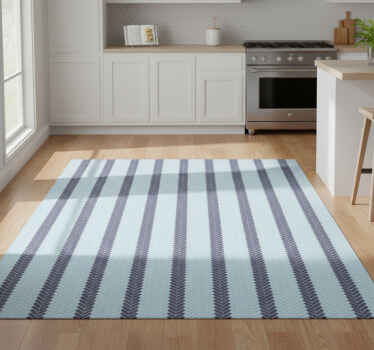 Kitchen vinyl rug herringbone backsplash - TenStickers