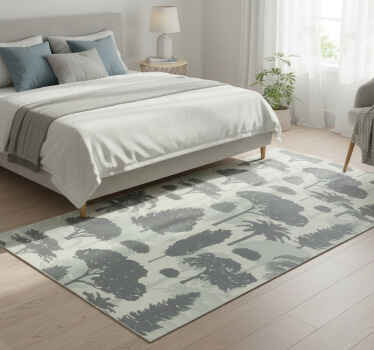 卧室乙烯基地毯展现北欧风格树木图案 - TenStickers