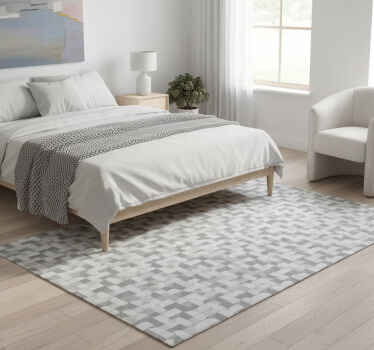 卧室乙烯基地毯北欧风格灰色圆圈图案 - TenStickers