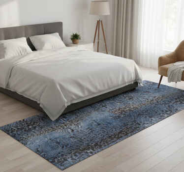 Χαλί κρεβατοκάμαρας ρετρό σχέδιο με ακατέργαστο μοτίβο - TenStickers