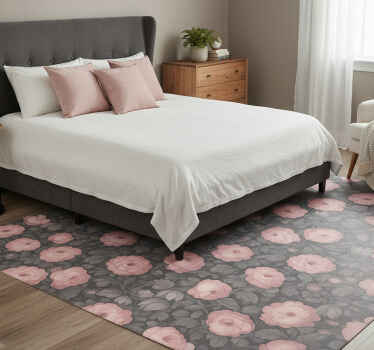 Tapete vinílico quarto estampa floral rosa antigo - TenStickers