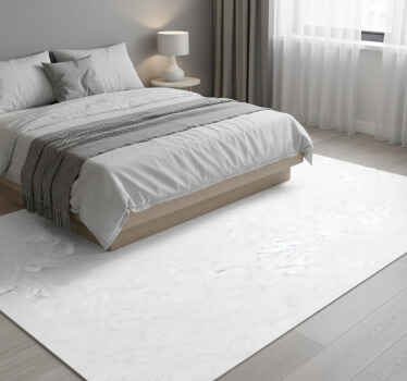 卧室乙烯基地毯白灰大理石设计 - TenStickers