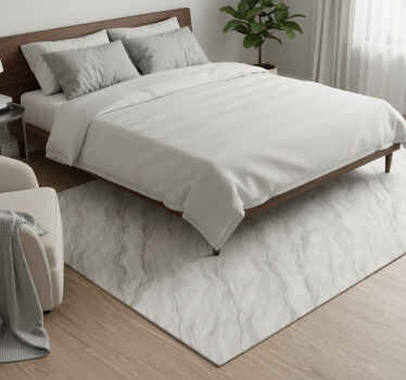 卧室乙烯基地毯浅灰水晶设计 - TenStickers