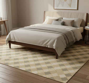 Tapete vinílico quarto padrão art déco bege - TenStickers