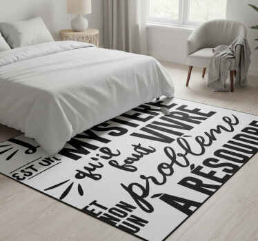 침실용 비닐 카펫 삶은 신비입니다 - TenStickers