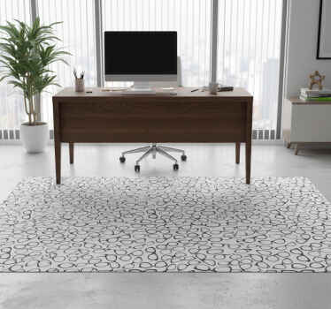 Tapis vinyle bureau motif lunettes de soleil tendance - TenStickers