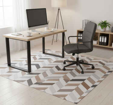 Office vinyl rug colorful geometric blocks - TenStickers