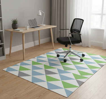 Tapete vinílico para escritório triângulos pastéis coloridos - TenStickers