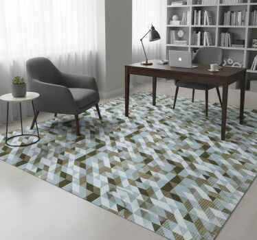 Tapete vinílico para escritório triângulos modernos - TenStickers