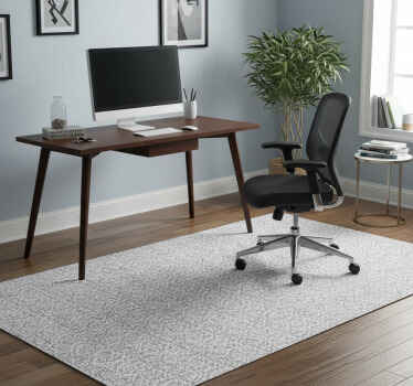 Tapete vinílico para escritório flores ornamentais vintage - TenStickers