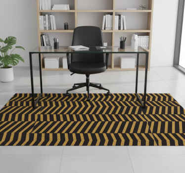 Tapete vinílico para escritório linhas douradas em mármore - TenStickers