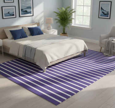 Bedroom vinyl rug in sailor tones - TenStickers